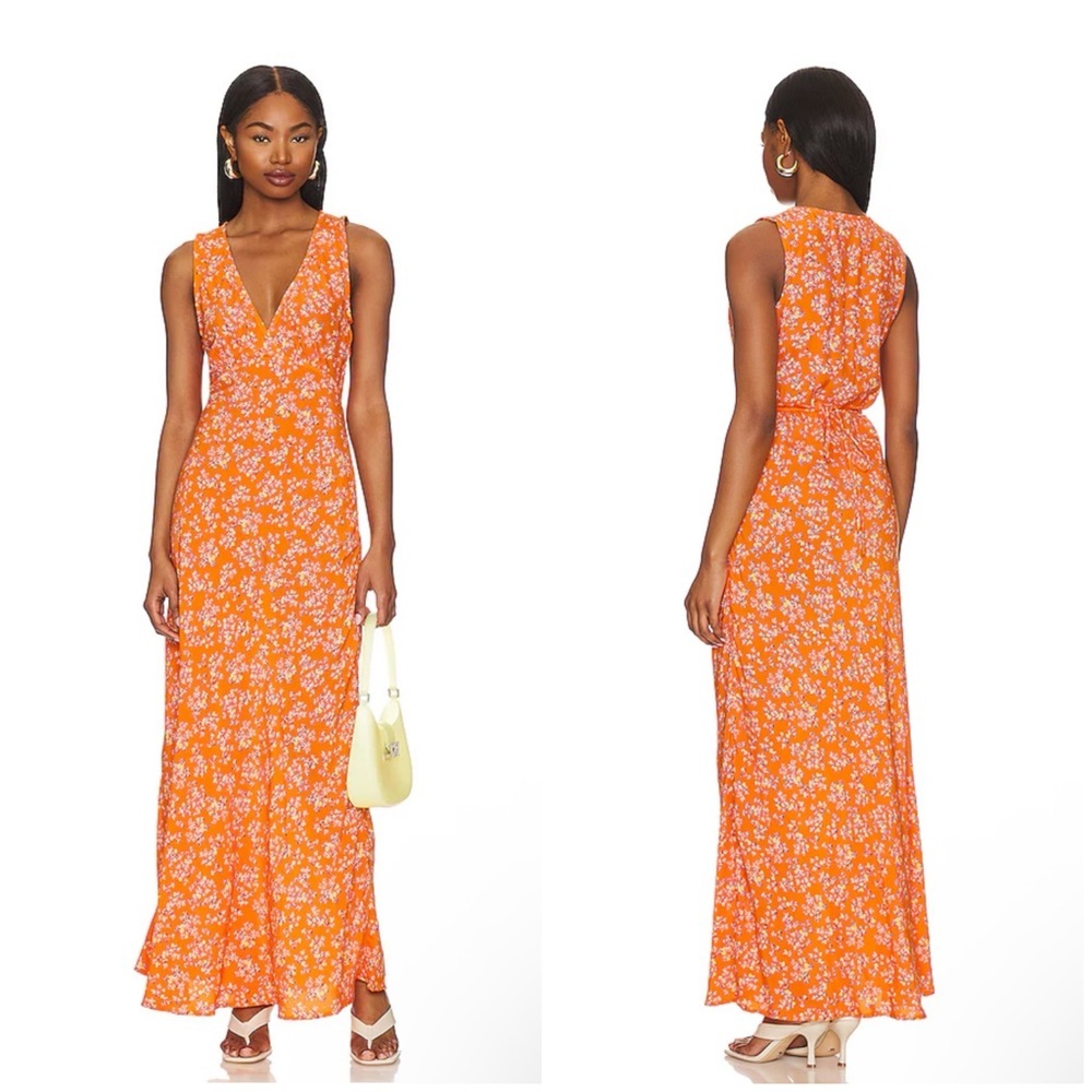 Faithfull The Brand Acacia Midi Dress in Audrey Floral Size 12